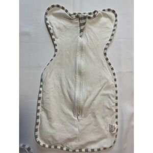 Love To Dream Swaddle UP Original Newborn Baby Sleep Sack Cream Grey Stripes NB